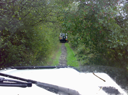 Not a lot of room in this lane