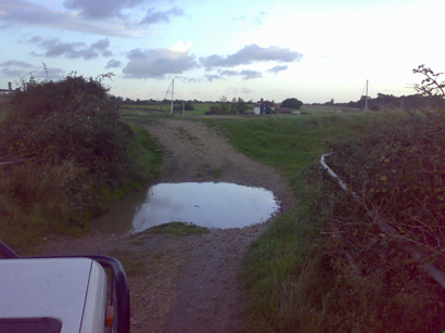 Last puddle which can get a little deep.